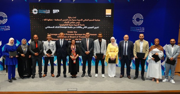 Under the patronage of HRH Princess Sumaya bint El Hassan, ISSF Concludes artificial intelligence incubator with Orange and PSUT 